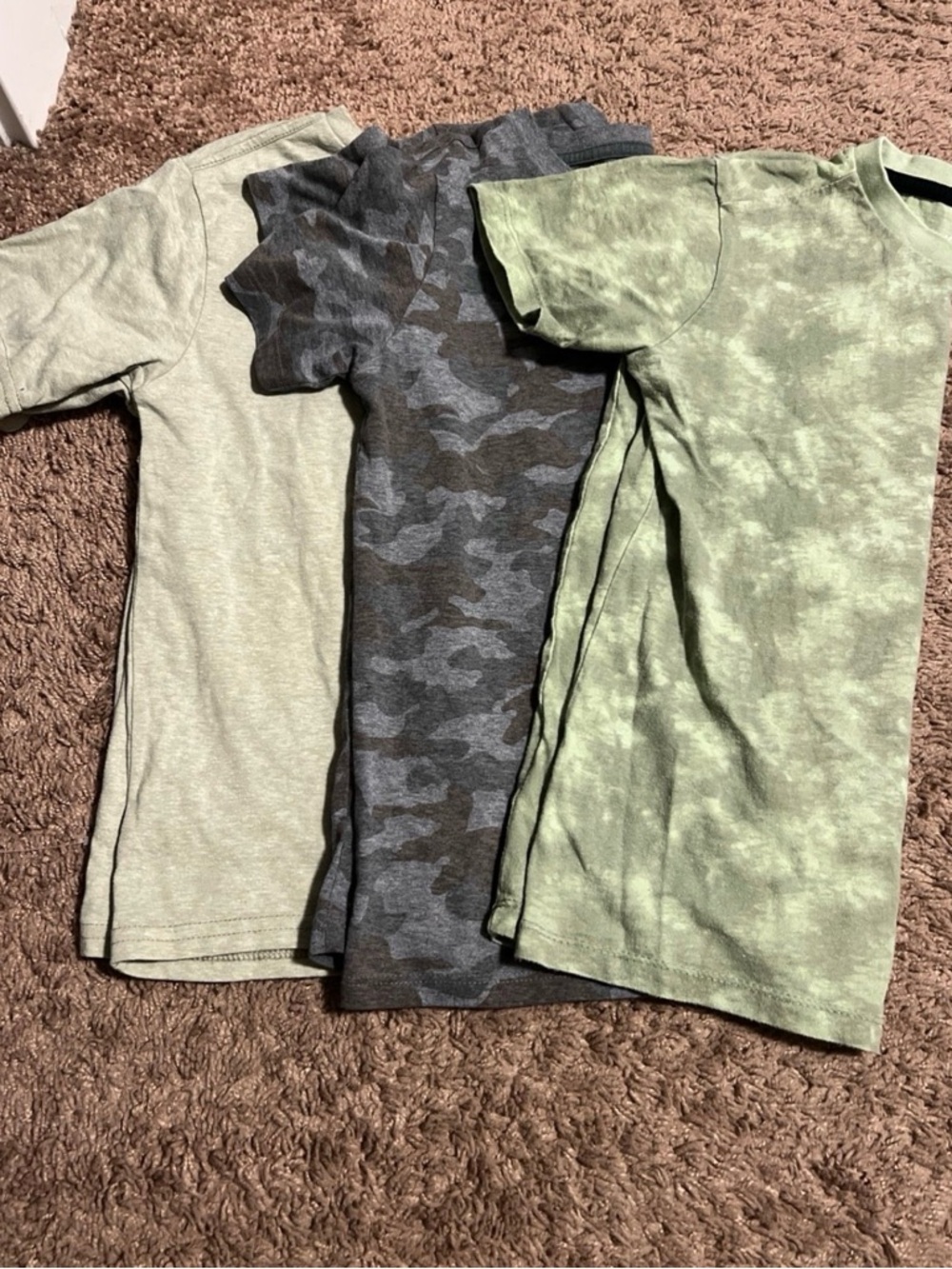Kids' Short-Sleeve Tee - Green & Gray Camo